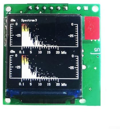 Gbtdoface 1PC VU Meter,Music Spectrum Display Analysator,Music Spectrum Display Analyzer Module 1.3 Inch LCD MP3 Audio Indicator VU Meter