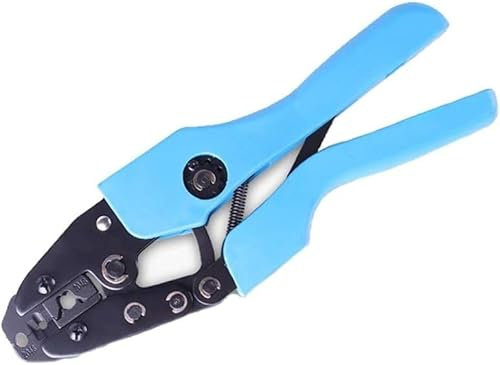 Wire Terminal Crimper Tool Spark Plug Wire Crimping Pliers, Ratchet Crimping Tool for Crimping and Stripping Spark Plug Terminal Crimper Pliers
