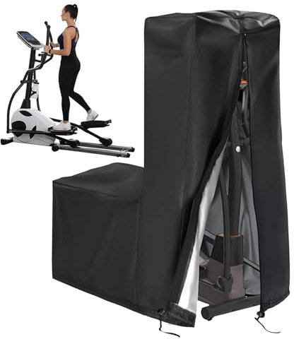 Abdeckung für Ellipsentrainer, wasserdichte Abdeckung, Crosstrainer-Abdeckung, 420D-Oxford-Vollschutzplane, Abdeckung für Ellipsentrainer, Crosstrainer-Schutz, Heimtrainer-Abdeckung mit verstellbarem