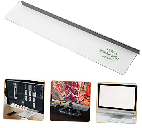 VILLCASE Transparente Monitor Notiztafel aus Acryl mit Bodenmontage Leichter Schreibtisch Memohalter für Büro und Arbeitsplatzorganisation