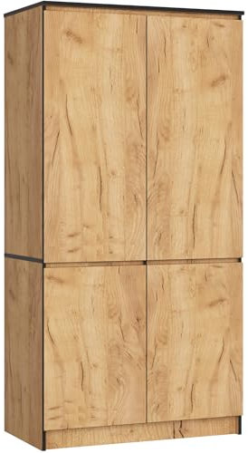 Armario AKORD S90 Roble Craft 90 cm 4 puertas 90x51x180 cm
