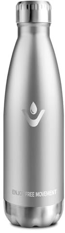 Botella Termica 750ml, Cantimplora Termica Acero Inoxidable sin BPA, Botella Termica Reutilizable, Termo a Prueba de Fugas, Termica Botella para Niños, Escuela, Oficina, Sport, Gimnasio y Viajes