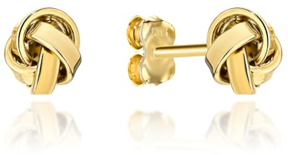 LAMUR Ohrringe aus 585er-Gold, Goldohrringe für Damen, Damenschmuck
