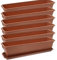 SUSTANIA Balkonkasten-Set 6er-Pack 80 cm in Terracotta: Verwandeln Sie Ihren Balkon in eine blühende Oase! Blumenkasten mit Untersetzer