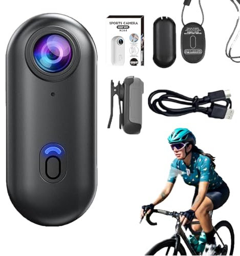 Visus Cam, Visuscam - Mini 120 4k Camera for Recording, The Snap Cam, The Snap Camera, Thesnap Mini Cam, 4k Mini Handsfree Bodycam with Waterproof Case, Magnetic Clip (Black 4K Without SD Card)