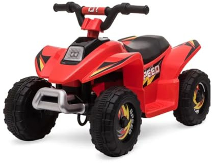 Kids Electric Ride-On ATV Quad Bike, 4-Wheeler with Rugged Tyres, Available in Red, Black, Green