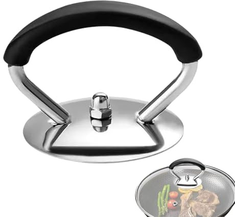 Deckelknopf-Ersatz – Topfgriff Aus Edelstahl, Hitzebeständiger Deckelgriff | Einfach Zu Haltender, Sicherer Handgriff, Ergonomisches Design, Ideal Für Küchenkochgeschirr, Glasdeckel, Stahltöpfe, Tägli