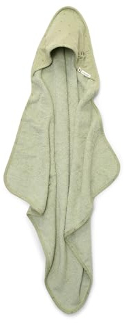 Little Dutch Kapuzenhandtuch Baby Handtuch mit Kapuze Frottee (75x75 cm) Sage grün - Pure