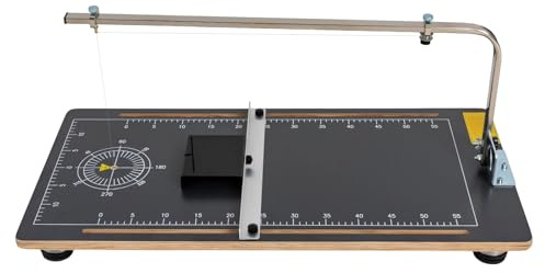 Coupe-Polystyrène 24W, Table de Découpe à Fil Chaud, Hauteur de Coupe 20CM, Température Réglable 50-300 °C, Appareil de Découpe de Fil Dhaud pour Polystyrène et Mousse 38 * 78 CM