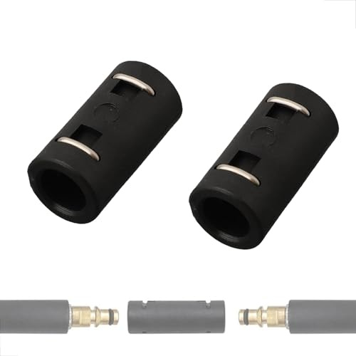 2 Stück Hochdruckreiniger Schlauch Verbinder,Hose Connect Verlängerung Adapter,Hochdruck Schlauchkupplung Connector,Hose Pipe Quick Connectors,für Kärcher K2 Clic K3 K4 K5 K6 K7 Series wie 2.641-721.0