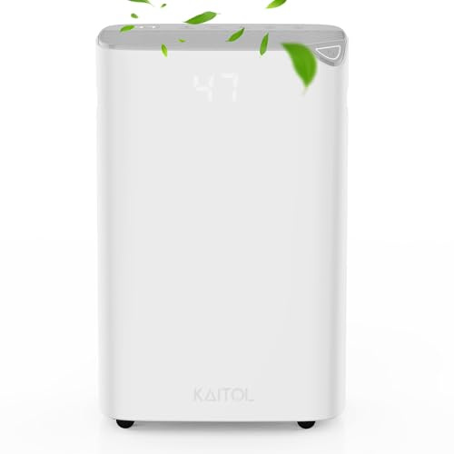 Weiß Luftentfeuchter 25L/D, 2.5L Wassertank, mit WLAN-APP und Touchscreen, verfügt die Funktionen Entfeuchten/Trocknen/Wasser voll-Erinnerung/Schlafmodus/Auftauen/Luftreinigung. (25L/D)