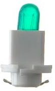 SPAHN 10 x Glühlampe 24-28V 1,2W EBSR Bax Glühbirne gruen Birne 24 Volt 1,2 Watt, Tacholampe, Armaturenbrett, Kunststoffsockel 10er Pack