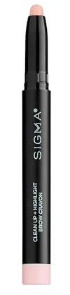 Sigma Beauty Clean Up + Highlight Brow Crayon - Matte Light Pink - Cremiger, verblendbarer Brauen-Highlighter für Brauenknochen und inneren Augenwinkel - Flash