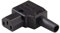 PremiumCord Connettore di Rete 230 V Femmina Piegato 90°, 10 A, IEC C13, Colore Nero.