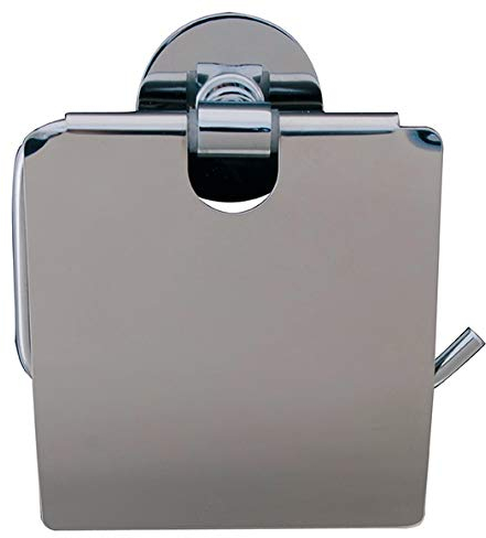 Spirella WC Rollenhalter Easy Edelstahl Toilettenpapierhalter Klopapierhalter zum kleben oder Bohren