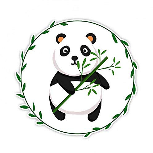 LGDQ Adesivi per Auto 13.5Cm * 14Cm White Animal Panda Riflettente Car Styling Adesivi per Auto Decalcomanie Adesivi Preferiti per Bambini