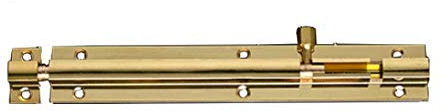 1 Pcs 212 x 25mm Antique Pure Copper Bolt Wooden Door Bolt Used for Securing Internal Doors for Bedrooms, Bathroom Toilet Gate and Wooden Doors(Brass Colour)