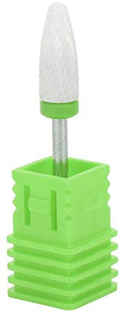 Nail Drill Bit Grinding Stone Corn-Head-Shape Electric Grinding Machine Accessories, Ceramic Nail Drill Bits for Carving, Polishing Nails(Coarse Grinding C Green Box)