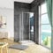 Acezanble 900x900x1850mm Corner Entry Shower Enclosure Sliding Doors Cubicle