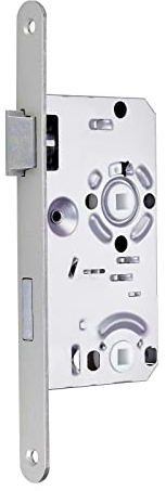 SOTOOLS Einsteckschloss DIN Links WC-Schloss für Badtüren Dornmaß 55 mm Stulp: 20 x 235 x 2 mm Türschloss