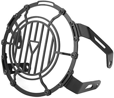 Dioche Protezione per faro anteriore in ferro nero per moto, compatibile con Street Twin 900/Scrambler 2016-2020