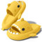 NIBESSER Ciabatte Donna Estive Ciabatte Squalo Donna Comode da Mare Spiaggia Bagno Piscina Pantofole Antiscivolo Originali Carine per Casa Sandali A Punta Aperta, Giallo, 36/37 EU