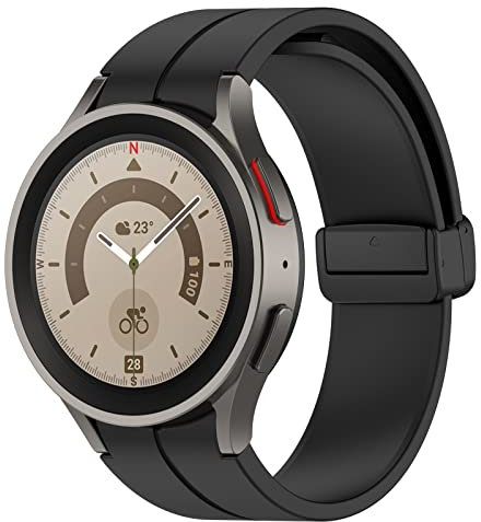 Correa para Samsung Galaxy Watch 7/6/5/4/FE 40mm 44mm/Galaxy Watch 6 Classic 47mm 43mm/Galaxy Watch 4 Classic 42mm 46mm/Galaxy Watch 5 pro 45mm Correas Deportiva Silicona sin huecos Magnético