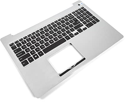 Dell Inspiron 5570/5575 Silver Palmrest & HEBREW Backlit Keyboard - 0M1FJK / 0MR2KH + 03M93W (Renewed)