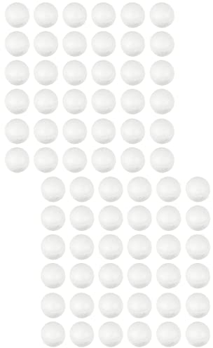 DOITOOL 1000 Stück Schaumstoffkugeln Weiße Kugeln Zum Basteln Krippenszene Blumendekoration Kleine Glatte Runde Kugeln Hochzeitsdekoration Weihnachtskugeln Ornamente Schneeball