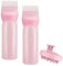 Gezimetie Root Comb Applicator Bottle with Scalp Massager Brush Comb 3PCS Hair Coloring Dye and Scalp Treatment Tools(Pink)
