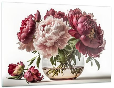 ARTTOR Bilder auf Glas 120x80cm Wandbild Glasdruck Botanik Blumen - 5798