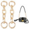 UNICRAFTALE 2 Stück Taschenkette Hellgoldene Taschenverlängerungsketten 9.7 cm Geldbörsenkette Metall Schultertaschengurtverlängerung Mit Federtorringen Für Taschengurte Ersatzzubehör