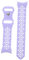 Homoyoyo Bracelet De Montre En Silicone Motif Fleur De Lotus Pour 4/5 po Robuste Et Tendance Pour Un Usage Quotidien