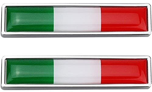 Autocollants De Voiture Drapeau Italien 2 Pièces Autocollants De Carrosserie En Aluminium 3d Autocollants De Décoration De De Voiture Autocollants De Voiture Patriotique Accessoires De Style De
