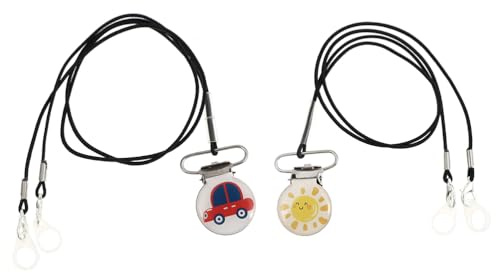 MAGICLULU 2 Stück Tragbare Hörgeräte Lanyards Anti-Verschluss Band Für Kinder Und Erwachsene Metall Schutzband Für Einzel- Und Doppelhörgeräte Bequemer Clip Für Alltag Und Medizinische Nutzung