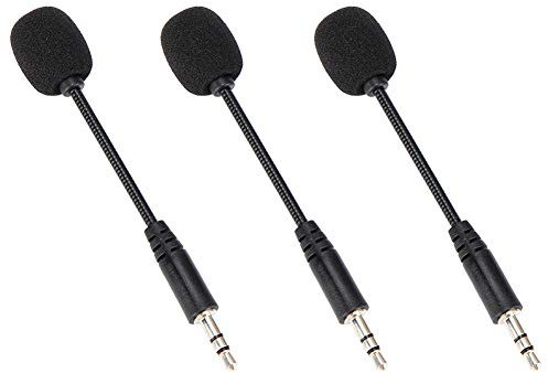 Beufee PC-Mikrofon, 3 Stück 3,5-mm-Klinken-Gaming-Mikrofon, Verstellbar, Flexibel, Erweitertes Kleines Mikrofon, Externes Mikrofon Für Mobiltelefone