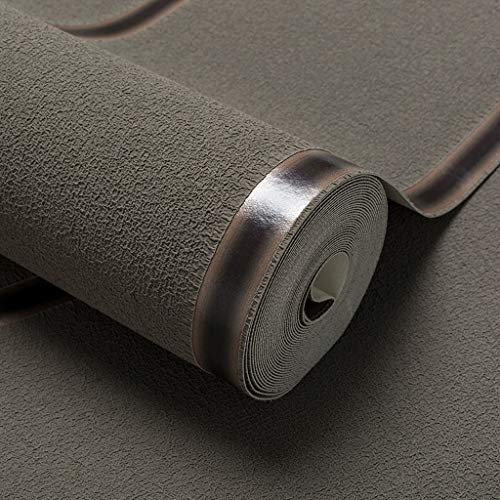 Generic Tapete, Moderne Samt Tapete Wohnzimmer Schlafzimmer Gestreifte Verdickte Tapete/Braun/0,53 * 10M