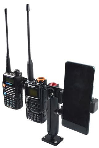 HYSHIKRA Truck Two Way Radio Holder Car Walkie Talkie Accessory, für Telefon Handheld Radio/Lautsprecher Mikrofon/Mobilfunk-Lautsprecher Kompatibel mit Baofeng Kenwood Motorola Quansheng