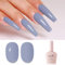 Imtiti Gris Vernis Semi Permanent, Bleu Gris Vernis Gel UV Semi Permanent UV Led Soak Off Gel Nail Polish French Vernis À Ongles Gels Semi Permanents DIY Nail Art Kit 10ml