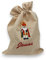 Personalisiertes Nikolaussackerl mit Name - weihnachtliche Bestickung - Motiv röm.-kath. Nikolaus - Nikolaussack - Nikolausbeutel - Jutebeutel