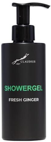 Showergel Fresh Ingwer 300ml - mit Pumpe - schwarze Flasche - Duschgel