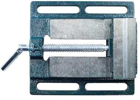 Maschinenschraubstock Spannweite, 4 INCH Werkbank Bohrmaschine Schraubstock 110mm Schwerlast-Drehbank 2,2kg, 110MM Backenbreit Bohrmaschinenschraubstock für Bohrmaschine Standbohrmaschine Mechaniker