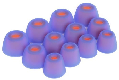 Okuli 12 x Silikon Ohrstöpsel Ohrhörer Gummi Tipps Für JBL Tune 230NC TWS, Live Pro+ Kopfhörer Ohrhörer in Blau
