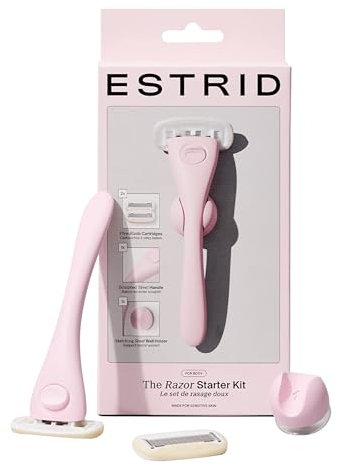 Estrid Rasierer Bloom Starterset 1 Stück – Hautfreundlicher, Nachhaltiger Rasierer für Sanfte Rasur und Perfekte Pflege