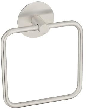 Schöner Wohnen Kollektion Handtuchring Mod. Meleto Wandhalter aus rostfreiem Edelstahl Anbringung ohne Bohren mit Klebepad-Technologie matt Maße Nicht angegeben