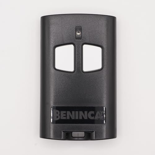 TO.GO 2A - Telecomando per cancelli e porta da garage con codifica avanzata ARC, 433,92 MHz, codifica a 128 bit + 1 portachiavi DOMOBIP (nero e bianco, confezione da 1)