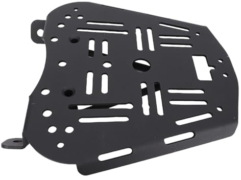 Yctze Top -Box -Basisplattenhalterung Motorrad -Gepäckträger Montageplatte Kohlenstoffstahl Abnehmbarer Schwanzkastenboden für Zontes 368 G 501 G mit Schwarzem Finish