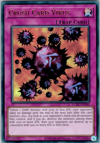 Crush Card Virus - LCKC-EN046 - V. 1 - Ultra Rare - Englisch - Yugioh - Legendary Collection Kaiba Mega Pack - mit RC-Fieldcenter
