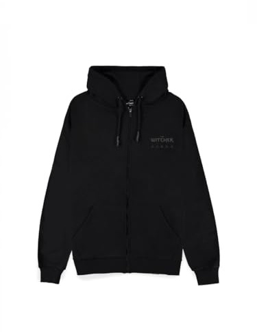 The Witcher Männer Kapuzenjacke schwarz Fan-Merch, Gaming