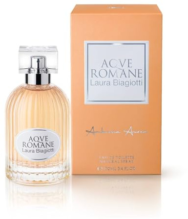 Laura Biagiotti Aqve Romane Ambrosia Aurea Eau de Toilette Spray, Damenduft, blumig, bernsteinfarben, 100 ml